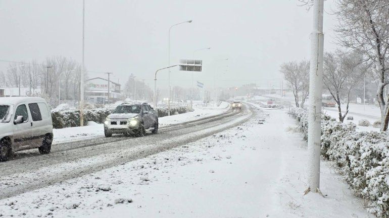 En Zapala, la nieve fue un espectáculo. 