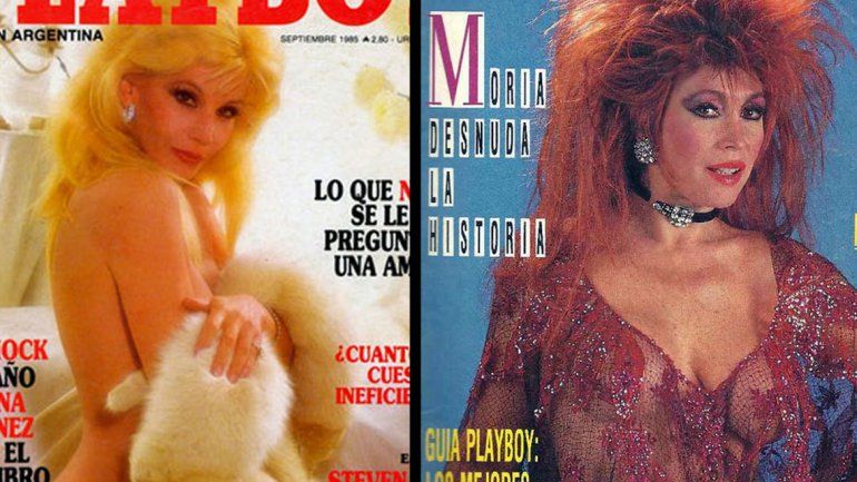 Susana Gimenez y Moria Casán en la tapa de Playboy Argentina.
