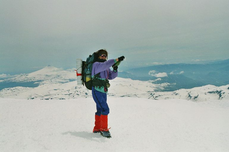 Ana Carolina Diby ascendió el Aconcagua por la ruta del Glaciar de los Polacos, la más difícil, mientras estudiaba Turismo en la UNCo.