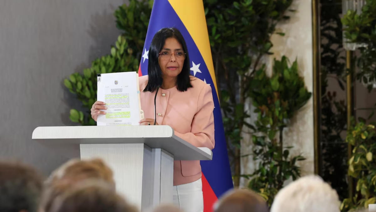 Delcy Rodríguez fue categórica a la hora de responderle a Donld Trump.