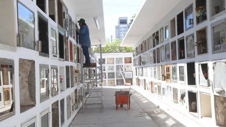 El cementerio central de la ciudad de Neuquén.