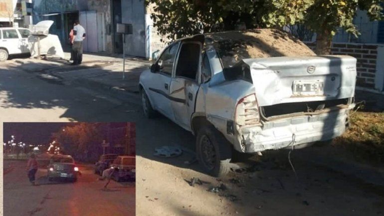 Chocó a un auto estacionado y atropelló a su dueño: Me llevó media cuadra en el capot
