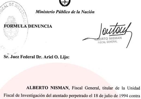Entrá y leé la denuncia completa de Nisman contra la Presidenta que fue publicada por la Corte Suprema