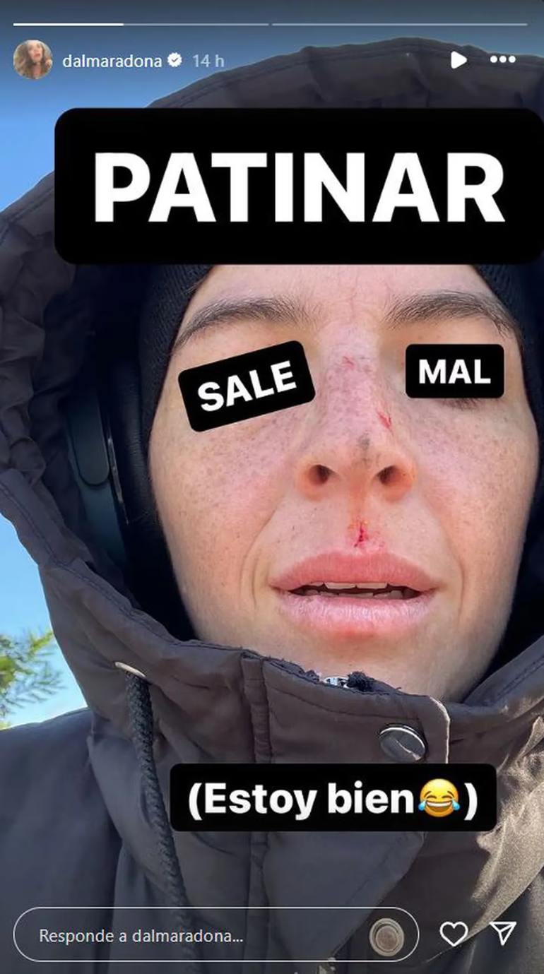 El posteó de Dalma Maradona. El posteó de Dalma Maradona.