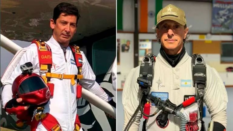 Paracaidistas argentinos saltaron desde la estratósfera y lograron un récord mundial
