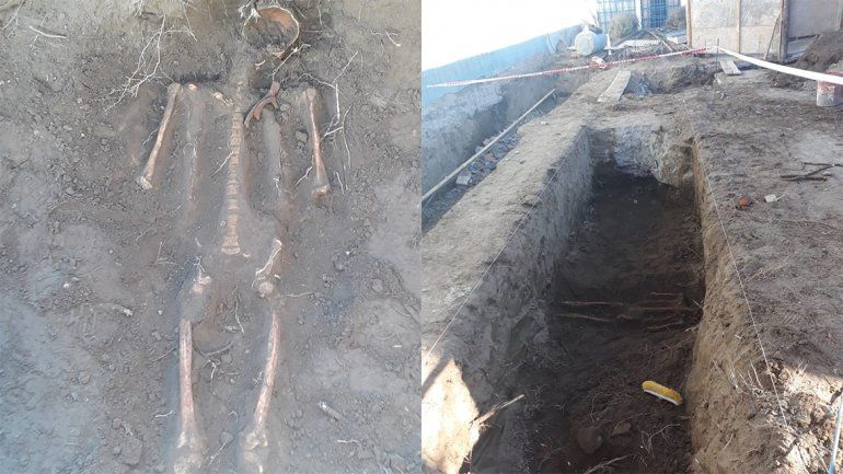 Encuentran un esqueleto en una obra y sospechan que había un antiguo cementerio