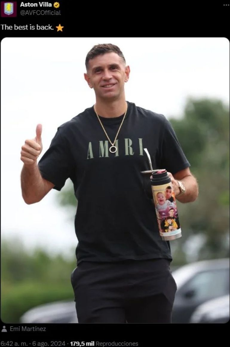 La vuelta el Dibu Martínez La vuelta el Dibu Martínez