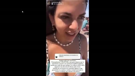 Belu Lucius respondió a las críticas con un contundente video.