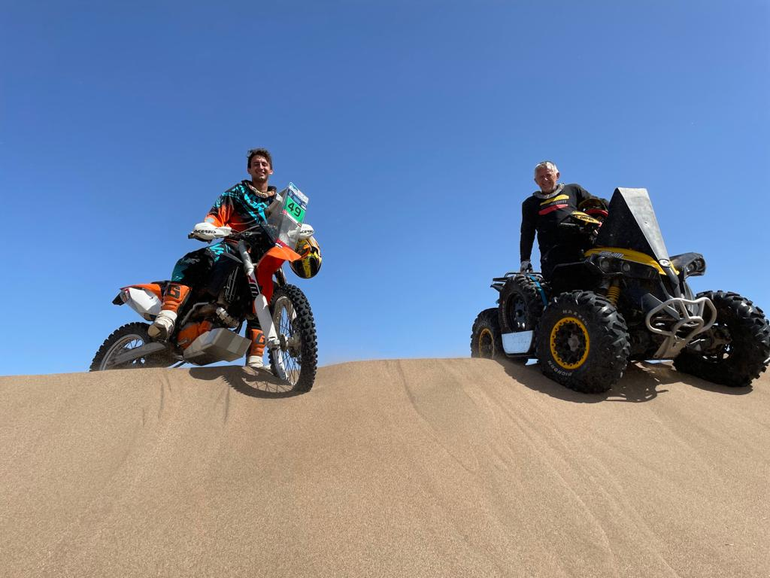 Padre e hijo, neuquinos rumbo al gran sueño en una experiencia increíble