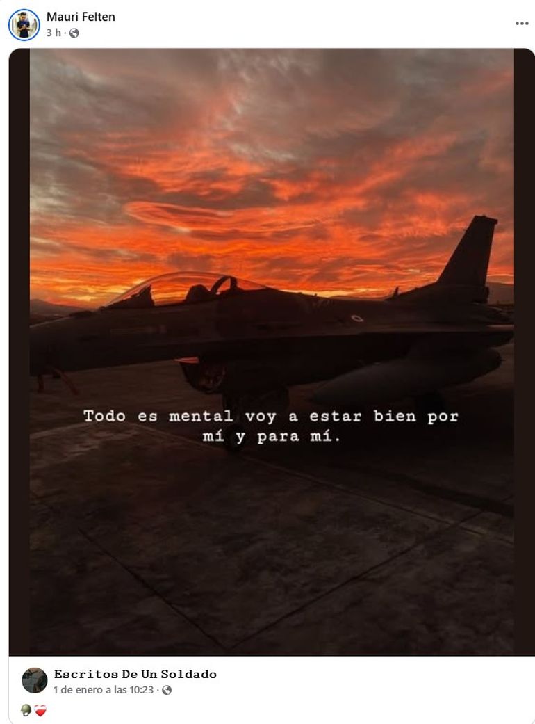 Uno de los posteos que realizó el joven apuñalado en Tierra del Fuego Uno de los posteos que realizó el joven apuñalado en Tierra del Fuego