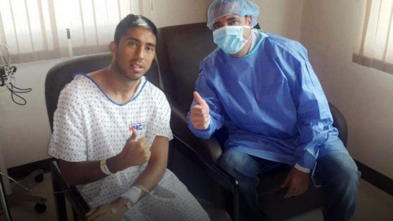 El futbolista neuquino Santiago Vergara podrá recibir un trasplante de médula ósea