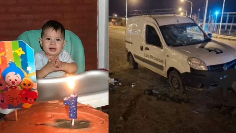 Elías murió aplastado por la camioneta, cuando su padre de 23 años conducía borracho y volcó. Elías murió aplastado por la camioneta, cuando su padre de 23 años conducía borracho y volcó.