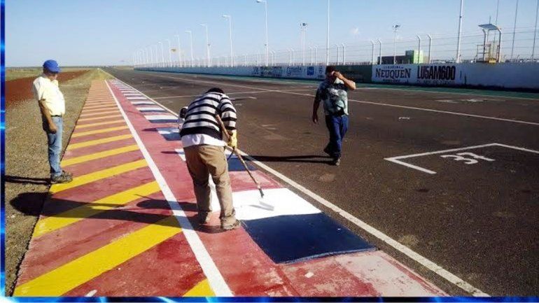 Los trabajos en el autódromo de Centenario están casi finalizados.