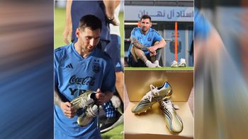 Botines. Messi. Qatar 2022.