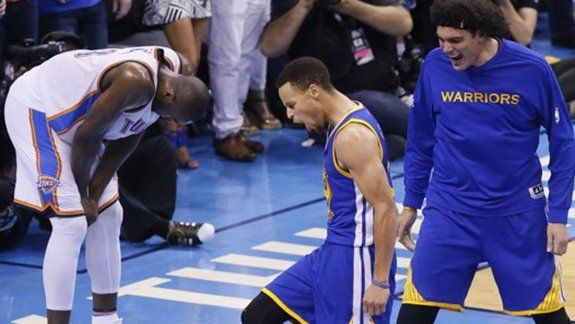 los warrios reaccionaron y superaron a oklahoma
