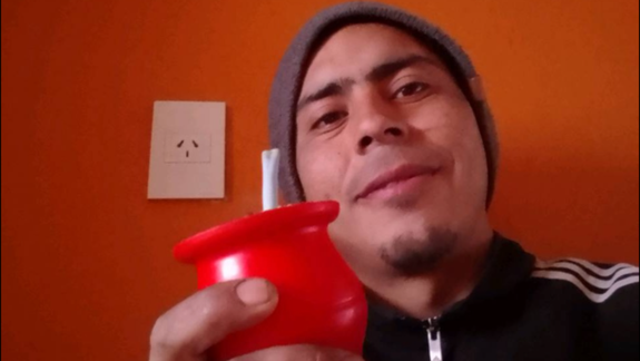 Walter Mansilla, el vecino demorado en una cantera municipal de Chubut.&nbsp;