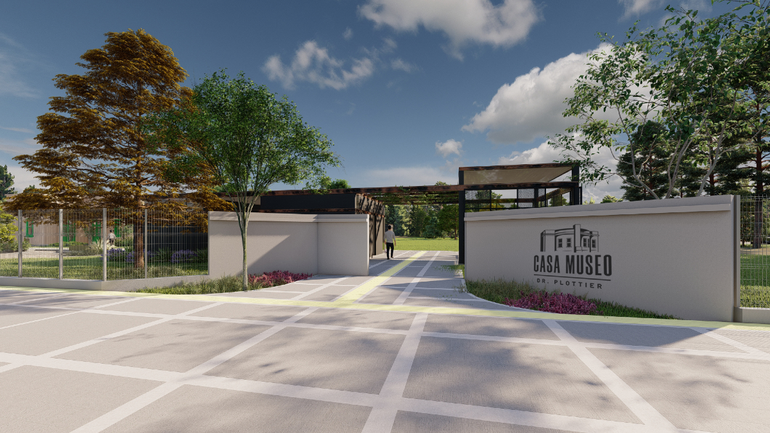El ingreso a la Casa Museo.