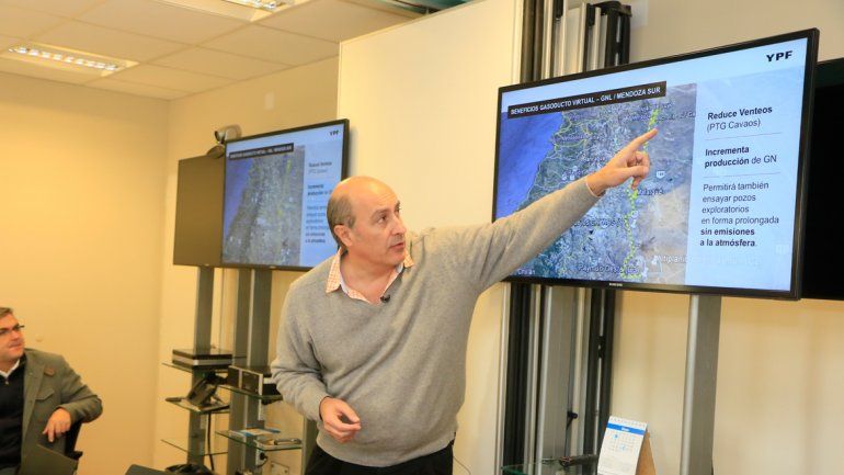 Ricardo Darré estuvo el 2 de junio en Loma Campana en su última incursión en Vaca Muerta como CEO de YPF.