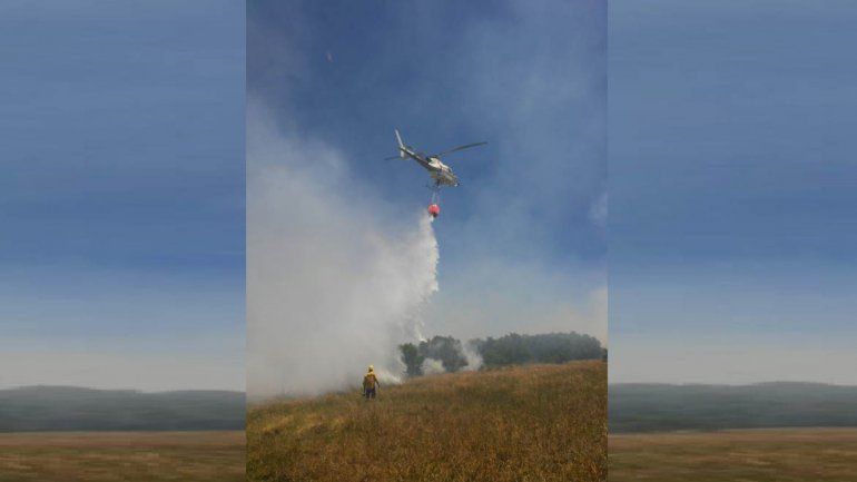 Susto por un incendio forestal en cercanías a Junín de los Andes