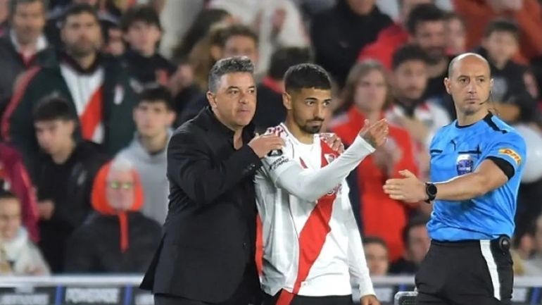 Marcelo Gallardo y Manuel Lanzini Marcelo Gallardo y Manuel Lanzini