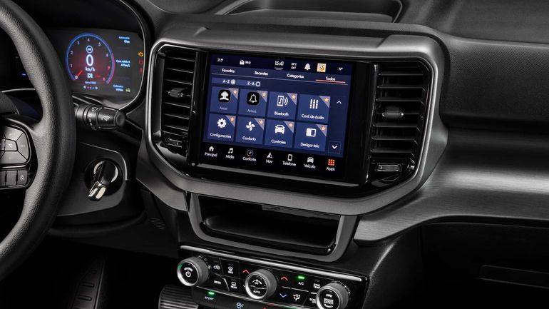 Así es el sistema multimedia de Fiat Toro Freedom. Foto: Stellantis Así es el sistema multimedia de Fiat Toro Freedom. Foto: Stellantis