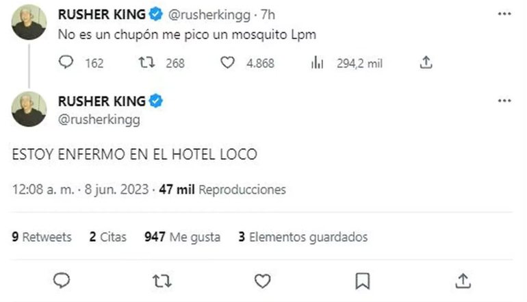 La marca en el cuello generó tal revuelo que el cantante salió a dar una insólita explicación. La marca en el cuello generó tal revuelo que el cantante salió a dar una insólita explicación.