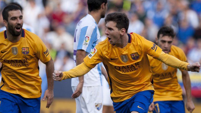 Messi le dio el triunfo al Barcelona contra el Málaga