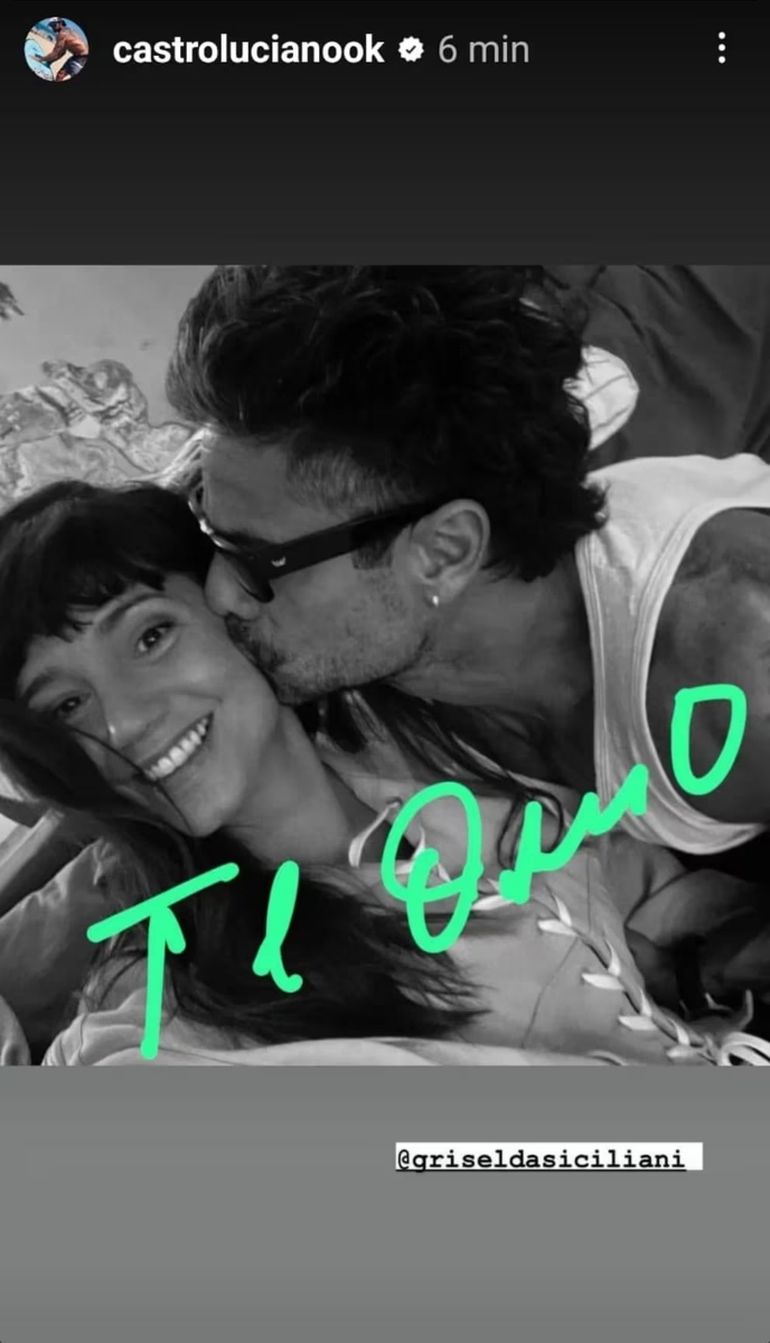 El posteo de Luciano Castro a Griselda Siciliani El posteo de Luciano Castro a Griselda Siciliani