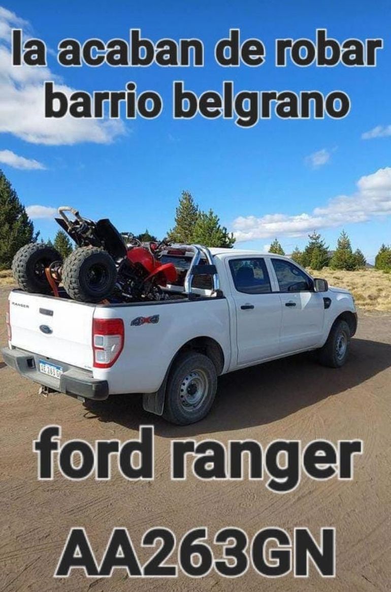 Denunciaron el robo de una camioneta en barrio Belgrano. Denunciaron el robo de una camioneta en barrio Belgrano.