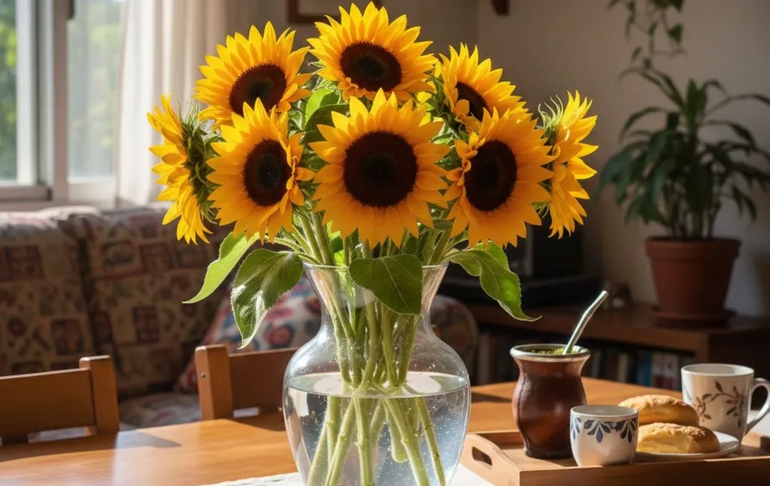 Los girasoles representan crecimiento, vitalidad y expansión. Los girasoles representan crecimiento, vitalidad y expansión.