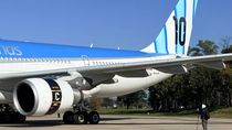 El ploteado especial de Aerolíneas Argentinas. El ploteado especial de Aerolíneas Argentinas.