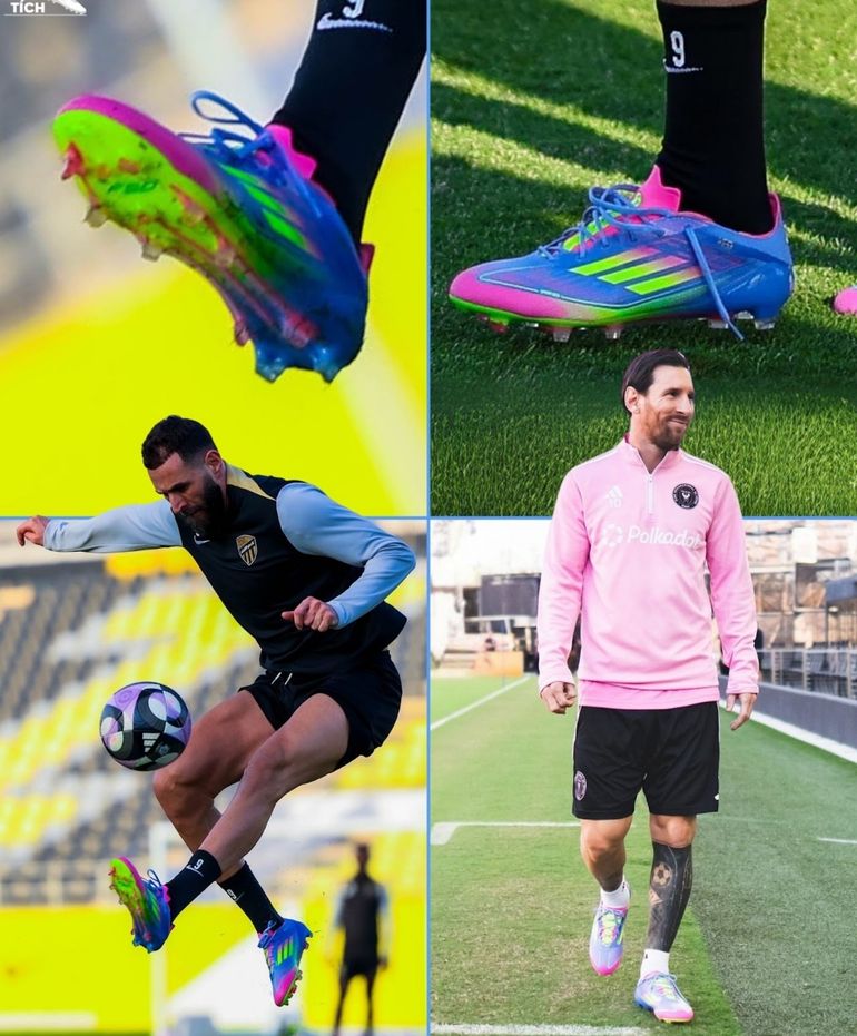 Lionel Messi y Karim Benzema tienen los mismos botines Lionel Messi y Karim Benzema tienen los mismos botines