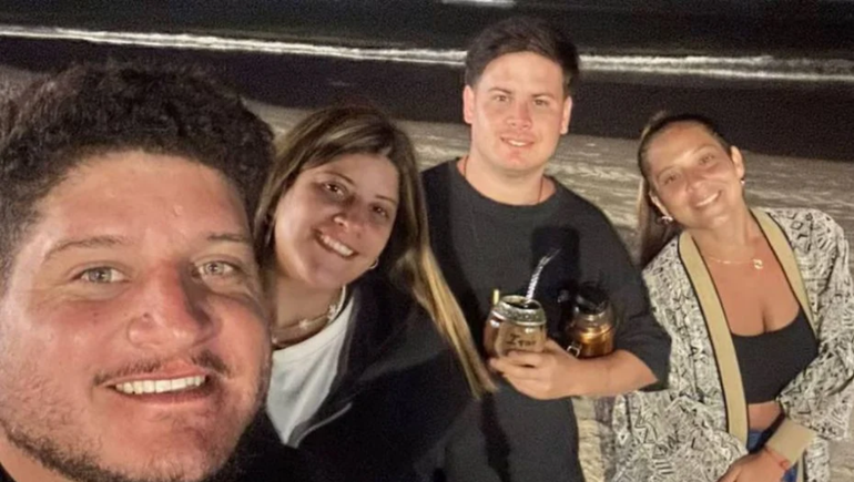 Los argentinos estaban en la playa al momento del robo.