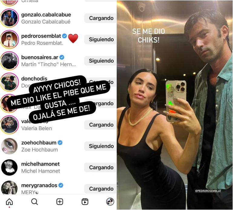 El posteo de Lali Espósito con Pedro Rosemblat El posteo de Lali Espósito con Pedro Rosemblat