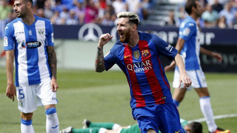 Con un doblete de Messi, el Barcelona goleó a Leganés