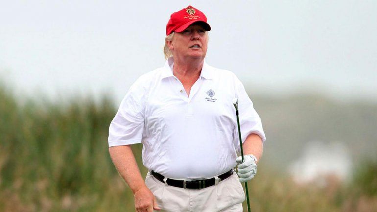 Trump estaba jugando al golf