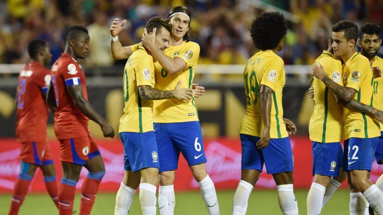 Brasil bailó a Haití con goles para todos los gustos.