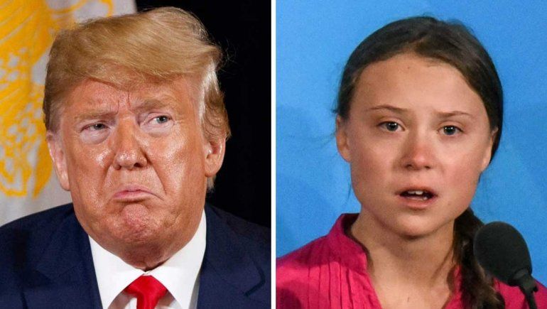 Trump le pidió a Greta Thunberg que se relaje y ella le respondió con ironía