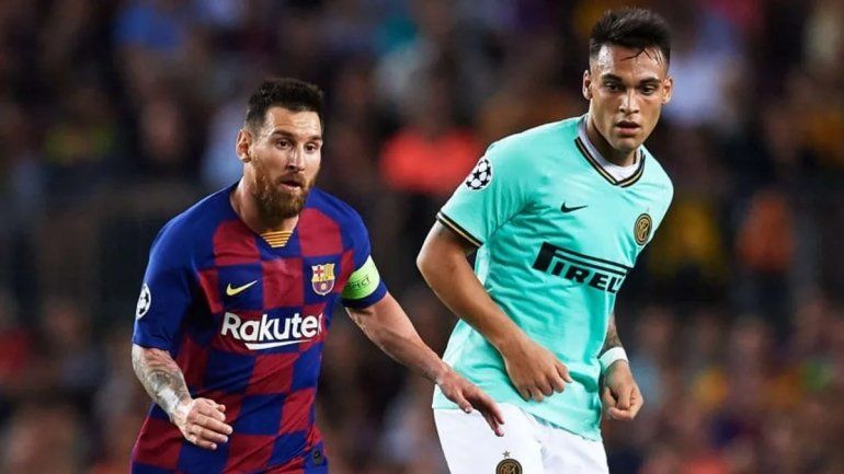 Destinos cruzados. Messi en la mira del Inter y Lautaro en la del Barcelona.