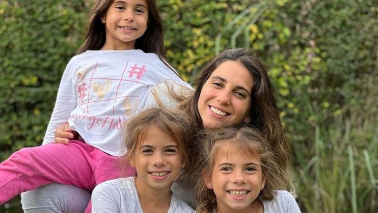 Cinthia Fernández eligió un lujoso hotel en Punta Cana para disfrutar de sus hijas.