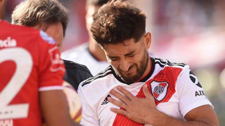 Casco jugó solo 13 segundos y se fracturó la clavícula