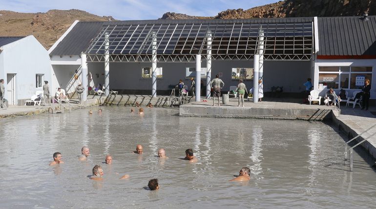 Instalaciones del complejo termal de Copahue. Instalaciones del complejo termal de Copahue.