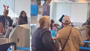 Agresión en un aeropuerto de Miami.