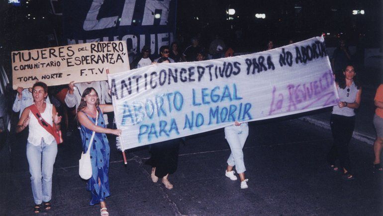 La primera marcha de La Revuelta el 8 de marzo de 2001.