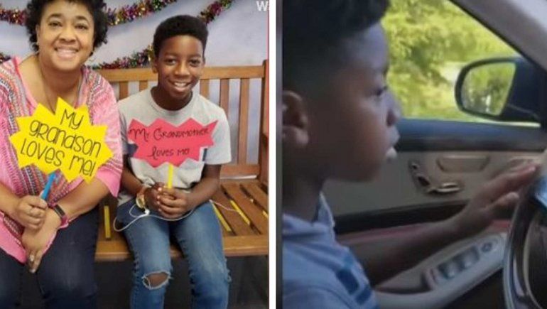 Un nene de 11 años manejó un auto y salvó a la abuela