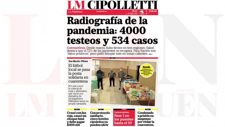 Mirá la edición impresa de LM Cipolletti