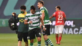 el huevo acuna, de estrenar puesto a salir lesionado en el sporting el huevo acuna, de estrenar puesto a salir lesionado en el sporting