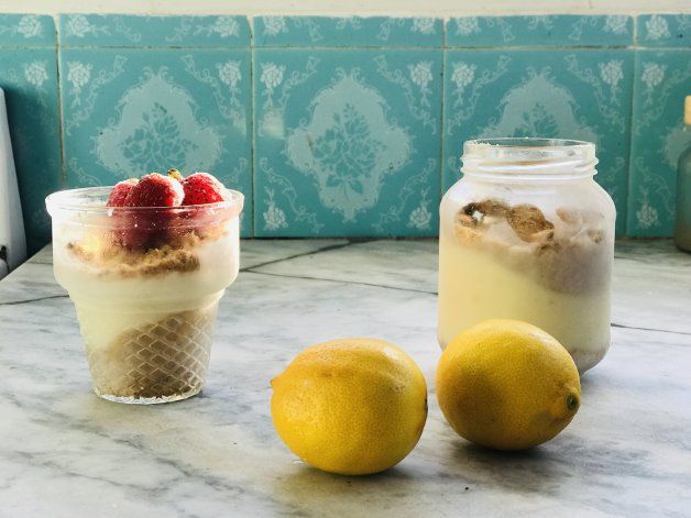 Receta rápida y rica: postre helado de limón