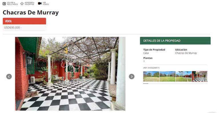 La China Suárez vende su casa La China Suárez vende su casa