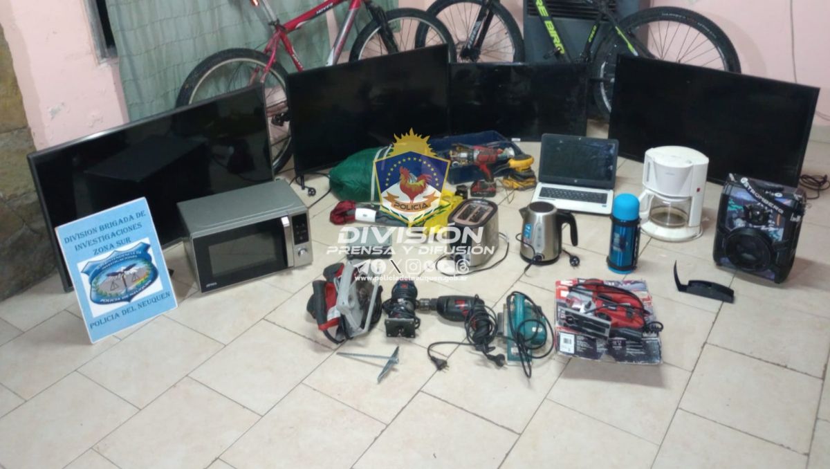 Allanamiento permitió recuperar objetos robados en varios hechos